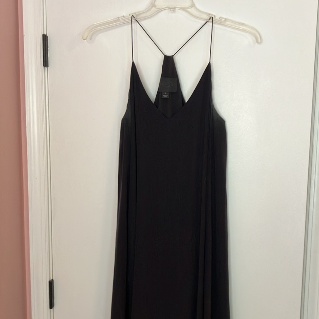 J Crew Collection Black Silk Maxi Dress